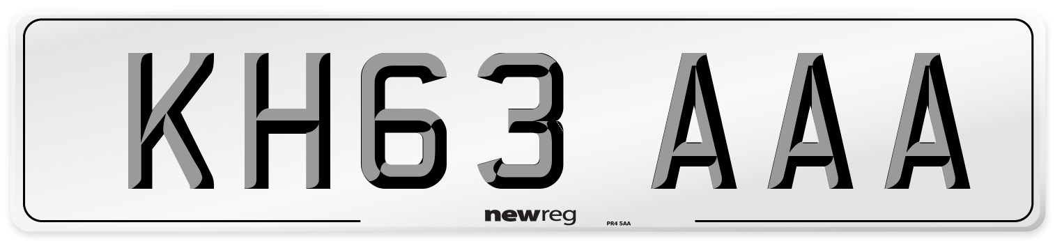 KH63 AAA Number Plate from New Reg